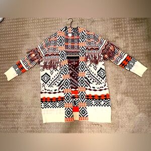 Fantastic Fawn checkered cardigan